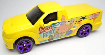 2014 MATCHBOX FORD F-150 LIGHTNING SPONGEBOB SQUAREPANTS YELLOW 3" PICKUP TRUCK - Image 1 of 4