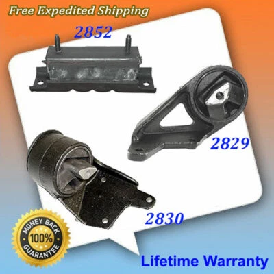 For 94-02 Dodge RAM 1500/2500/3500 3.9 5.2 5.9 8.0L Motor & Trans Mount Set 3PCS - Image 1 of 4