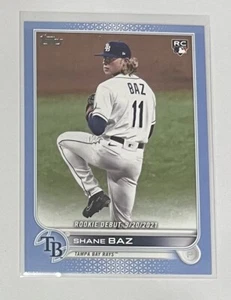 SHANE BAZ - 2022 Topps Update Series - RC Debut Fathers Day Parallel #’d /50. - Picture 1 of 2
