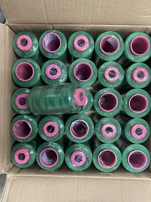 50 Spools Green Color Serger Overlocker Multi Purpose Sewing Threads T27 S2 - Image 1 of 4