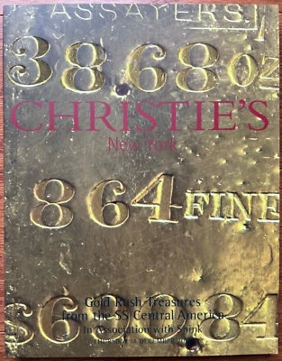 SS CENTRAL AMERICA SSCA CHRISTIE'S AUCTION CATALOG OF COINS & INGOTS WITH BONUS! - Image 1 of 4