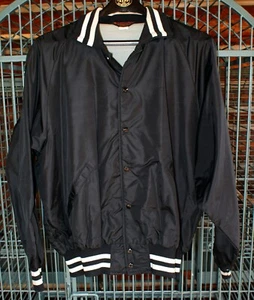 Vtg Mile High Shooting Park Nylon Athletic Bomber Jacket Mens XXL Pla-Jac BLK - Picture 1 of 11