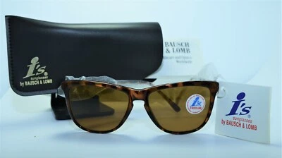 Lente masculina feminina marrom nova com etiquetas rara I''s by B&L Bausch Lomb armação de tartaruga W1556 - Imagem 1 de 4