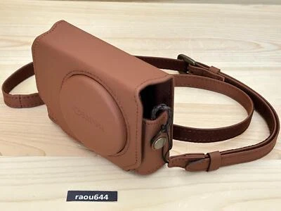 Estuche de cuero suave Canon CSC-G9BW MARRÓN para Power Shot G9 X Mark II Foto 1 de 4