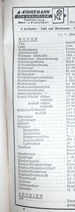 Mercedes 540 K 540-K ab Bj. 1936 Datenblatt Typenblatt original - Picture 1 of 1