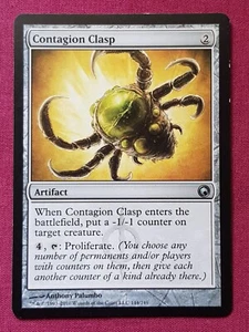 Magic The Gathering SCARS OF MIRRODIN CONTAGION CLASP artifact card MTG - Picture 1 of 2