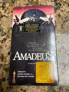 Vintage VHS Amadeus Factory SEALED Cassette Tape Minty RARE Watermarks - Picture 1 of 4
