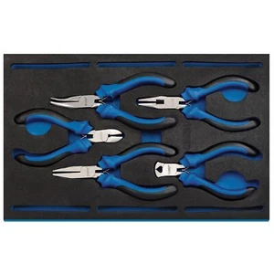 Draper Precision Plier Set in 1/4 Drawer EVA Insert Tray 5 Pc Soft Grip 63215 - Imagen 1 de 1