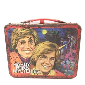 1977 Hardy Boys Mysteries Metal Lunchbox With Thermos VTG - Picture 1 of 12