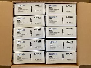 8 AKG LC82 MD Mics Black Lightweight Omnidirectional Lavalier Mics QUANTITY 8 - Picture 1 of 7