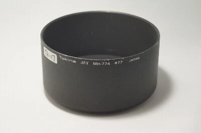 Capucha metálica Tokina AT-X MH-774 para teleobjetivo zoom "bueno" [Tk-17] Foto 1 de 4