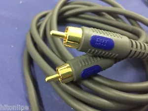 New Ethereal AUDIO/VIDEO Single RCA Connector Sub woofer Cable 2m - Picture 1 of 4
