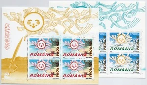 2004 - Europa CEPT (Romania) - Le vacanze, due minifogli di 4 MNH** - Picture 1 of 1