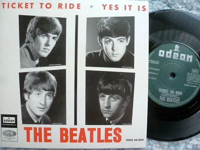 BEATLES 45 RPM 7" VINYL - Ticket To Ride W/PIC SLEEVE 2019 REISSUE - Image 1 of 2