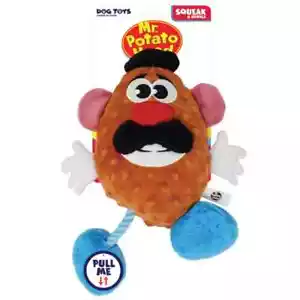 Hasbro Mr Potato head squeak and crinkle pull rope 11" Dog soft dog puppy toy - Picture 1 of 1