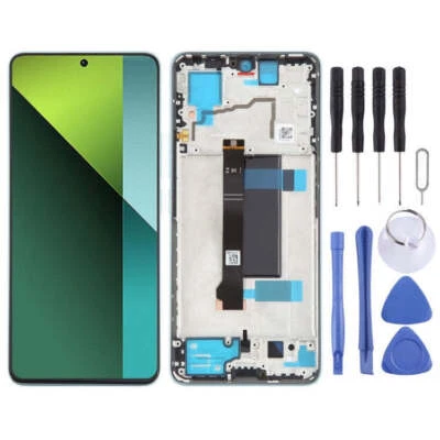 LCD Display Touch Screen Replacement Blue Frame For Xiaomi Redmi Note 13 Pro 5G - Image 1 of 4