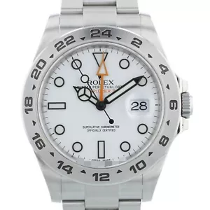 Rolex Explorer II 216570 Polar White 42 mm Dial Steel Oyster 2015 Watch Full Set - Picture 1 of 13