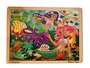 Melissa and Doug Mermaid Fantasea Wooden Jigsaw Puzzle 48 Pieces Ages 4+ Pretty!