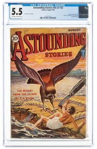 ASTOUNDING STORIES #20 August 1931 CGC 5.5 1st JERRY SIEGEL Letter Pulp Magazine - Bild 1 von 2