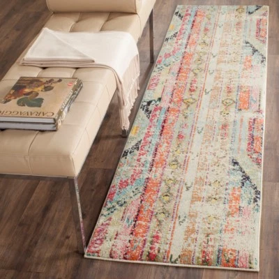 Multi Colored Safavieh Monaco Polyproplene Runner 2' 2" X 8' - Image 1 of 3