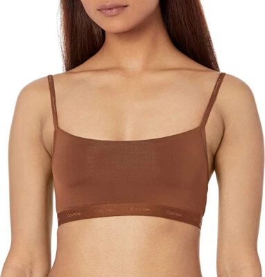 Bralette para mujer Calvin Klein Plus forma a cuerpo sin forro, abeto, XL Foto 1 de 2