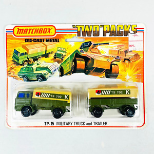1975 MATCHBOX TWO PACKS TP-15 MERCEDES TRUCK AND TRAILER - RARE
