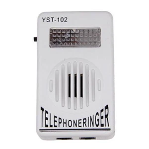 Extra Loud Ringer Sound Telephone Phone Amplifier Strobe Light Flasher Bell - Zdjęcie 1 z 1