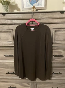 Lularoe Erin Unisex Raglan Sleeve Top Large - Picture 1 of 4