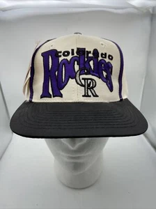 Vintage Colorado Rockies Snapback Cap The Game 93 Collectors Series With Tags - Picture 1 of 11