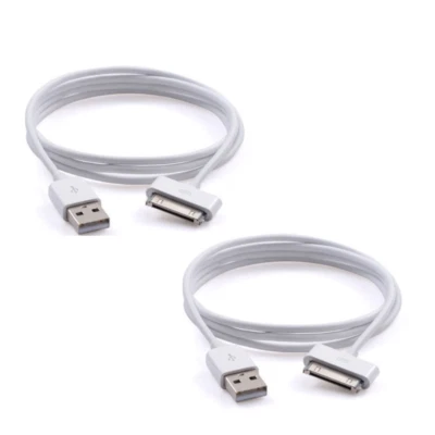 2pack 3ft 30pin Sync Data Charging USB Cable for iPhone 3G 4 iPod Touch 4th Gen - Image 1 of 4