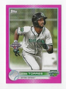 2022 Topps Pro Debut #PD-108 Jose Torres Pink Fuchsia Parallel #'d 123/199 - Picture 1 of 2