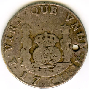 ☆ HISPANIC SILVER • COLONIAL 2 REAL 1770 POTOSI JR • CARLOS III ☆ BOLIVIA ☆D1325 - Picture 1 of 4