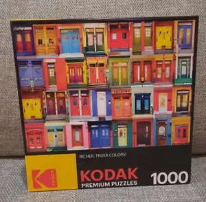 Kodak 1000 Piece Jigsaw Puzzle Colorful Montreal Doors Age 10+ Brand New Sealed - Picture 1 of 5