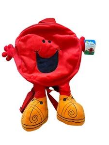 Mr Noisy Character Plush Red Backpack Mr Men School Bag - Picture 1 of 4