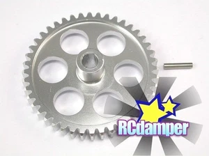 ALUMINUM SPUR MAIN GEAR 44T GREY HPI SUPER NITRO RS4 MINI RACER ALLOY - Picture 1 of 1