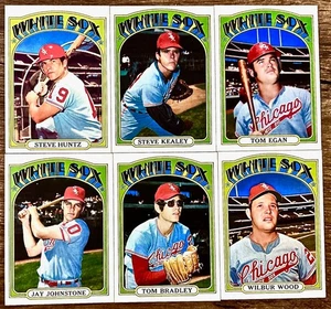 1972 Topps Chicago White Sox, Tom Egan Jay Johnstone Tom Bradley Wilbuer Wood - Picture 1 of 2