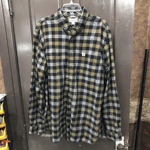 Carhartt - kariertes Langarm Relaxed Fit Flanellhemd - Herren XLT / XL Tall - Bild 1 von 5