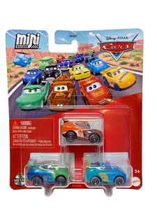 Disney Pixar Cars Mini Racers Jim Reverick, Tim Treadless, Michael Rotor - Imagen 1 de 4
