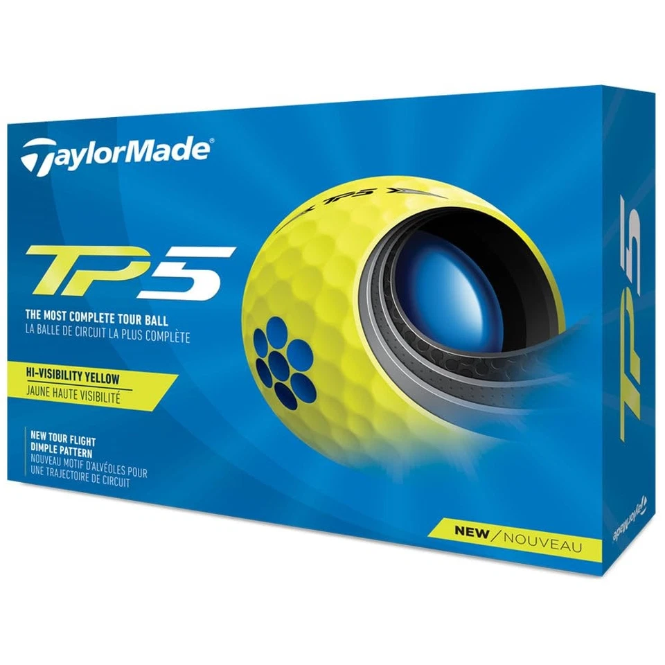 Pelotas de golf TaylorMade TP5 - calidad Tour, larga distancia, sensación suave, paquete 2023 Foto 1 de 1