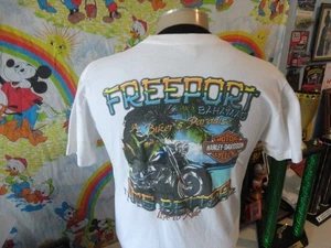 Camiseta Harley-Davidson Motorcycles Freeport Bahamas Blanca Talla M - Imagen 1 de 6