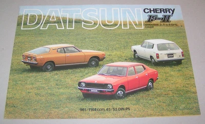 Depliant / Brochure - Datsun Cherry F-II 100A / 120A - Berlina E Coupé - Immagine 1 di 2