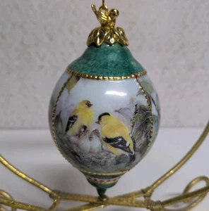 1999 Bradford Editions Morning Chorus Lyrical Ornaments Lena Liu Porcelain Birds - Picture 1 of 7
