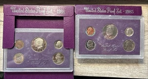 1984 & 1985 Clad Proof Set U.S. Mint Government Packaging - Water Damaged LOT - Picture 1 of 7
