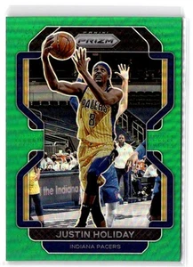 2021-22 Panini Prizm Justin Holiday #188 Green Indiana Pacers - Picture 1 of 2