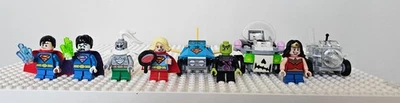 LEGO DC Mighty Micros minfig lot of 6 including Bizarro Superman plus 5 and cars - Image 1 of 4