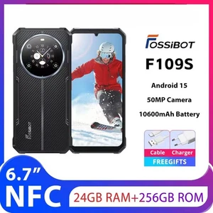 FOSSIBOT F109S Rugged Smartphone Dual Screen 10600mAh 50MP NFC Android 15 IP68 - Picture 1 of 24