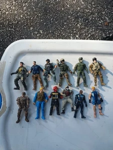 Chap Mei Military 4" Action Figures Lot Of 12 - Picture 1 of 1