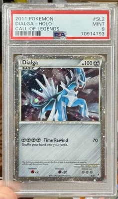 2011 Pokemon Shiny Dialga Call of Legends Secret Rare Holo #SL2 PSA 9 - Image 1 of 2