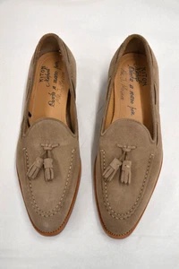 Neu ohne Karton Kiton Herrenschuhe Wildleder Halbschuh Beige Größe UK 9 US 10 EU 43 - Bild 1 von 5