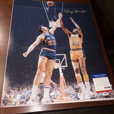 Elgin Baylor Signed 16x20 Photo PSA/DNA COA  Los Angeles Lakers - Image 1 of 4